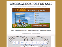 Tablet Screenshot of cribbageboardsforsale.com